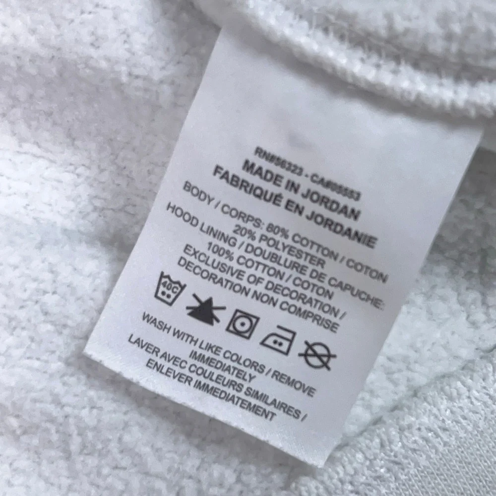 Nike Hoodie Mens M White Casual Sportswear Club Fleece Logo Sweatshirt Sweater